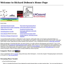 Richard Dobson's Home Page