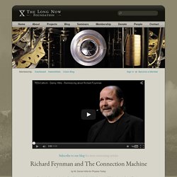 Richard Feynman and The Connection Machine