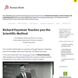 Richard Feynman Teaches you the Scientific Method