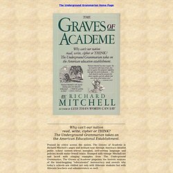 The Graves of Academe