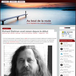 Richard Stallman avait raison depuis le début
