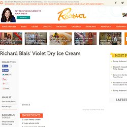 Richard Blais' Violet Dry Ice Cream