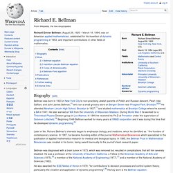 Richard E. Bellman