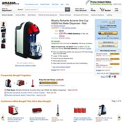 Morphy Richards Accents One Cup 43926 Hot Water Dispenser, Red: Amazon.co.uk: Kitchen & Home