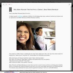 Movie Reviews and Tech Updates: Why Alden Richards Tells that He is a 'Seloso', About Maine Mendoza!