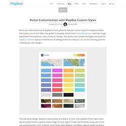 Richer Customization with MapBox Custom Styles
