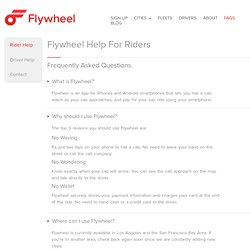 Rider FAQs for our Cab App