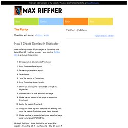 Max Riffner: How I Create Comics in Illustrator