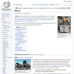 rifiuti - wikipedia