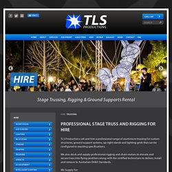 Stage Trussing, Rigging & Ground Supports Rental