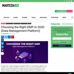 THE RIGHT DMP in 2020 (DATA MANAGEMENT PLATFORM)