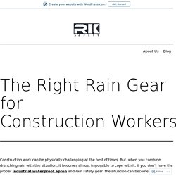 Choose All Waterproof Rain Suits With RK Safety