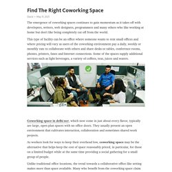Find The Right Coworking Space – Telegraph