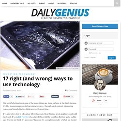 17 right (and wrong) ways to use technology - Daily Genius