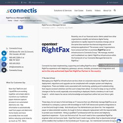 RightFax as a Managed Service