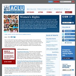 Women's Rights - Recent Court Cases, Issues and Articles