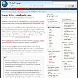 Human Rights In Various Regions