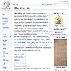 Bill of Rights 1689 - Wiki