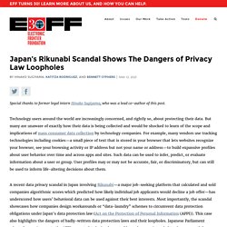 Japan’s Rikunabi Scandal Shows The Dangers of Privacy Law Loopholes