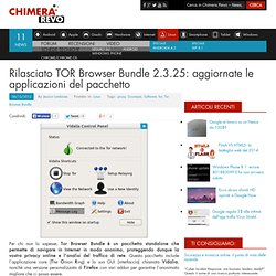 Rilasciato TOR Browser Bundle 2.3.25: aggiornate le applicazioni del pacchetto