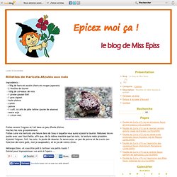 Rillettes de Haricots Atzukis aux noix - Le blog de Miss Episs