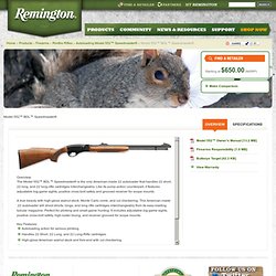 Rimfire Rifle - Model 552 BDL Speedmaster - Remington Rimfire Rifle