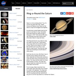 Ring-a-Round the Saturn