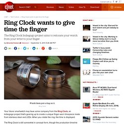 Ring Clock wants to give time the finger