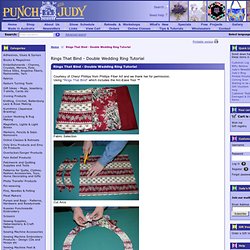 Rings That Bind - Double Wedding Ring Tutorial - Punch with Judy