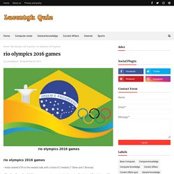 rio olympics 2016 games