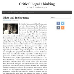 Critical Legal Thinking › Riots and Ineloquence