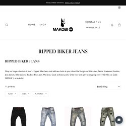 Ripped Biker Jeans