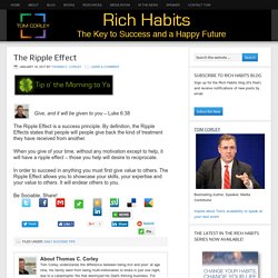 The Ripple Effect - Rich Habits Institute