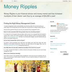 Finding the Right Money Management Coach