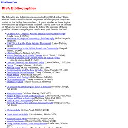 RISA Bibliography Archive