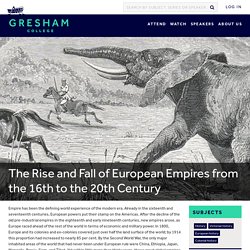 The Rise and Fall of European Empires from the 16th to the 20th Century