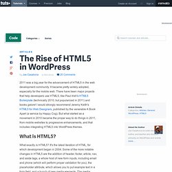 The Rise of HTML5 in WordPress