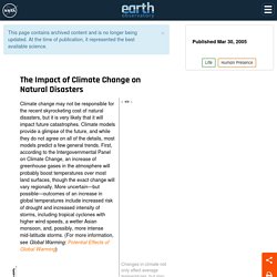 The Rising Cost of Natural Hazards