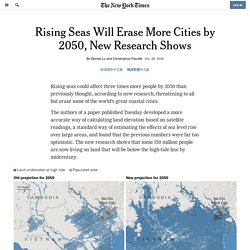 Rising Seas Will Erase More Cities by 2050, New Research Shows