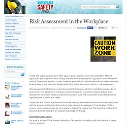 Risk Assessment in the Workplace