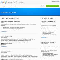 Webinars – Google Apps for Education