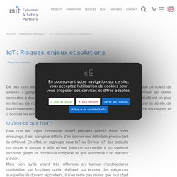 IoT : Risques, enjeux et solutions ISIT