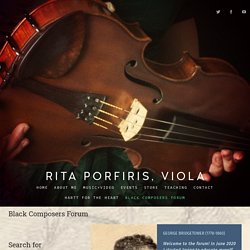 Ritaporfiris.com - Black Composers Forum