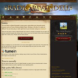 Listen - Radio Rivendell - The Fantasy Radio Station