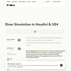 River Simulation in Houdini & UE4