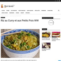 Riz au Curry et aux Petits Pois WW