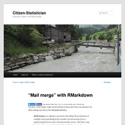 “Mail merge” with RMarkdown