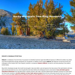 Database of Ancient Trees