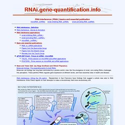 RNA-interference & qRT-PCR
