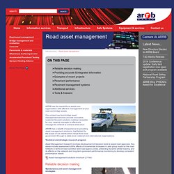 Road asset management